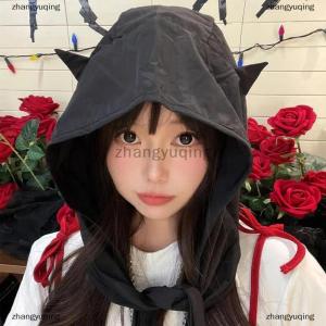 [COD] zhangyuqing Fashionable Cute Cat Ear Strap Sun Protection Quick-Drying Sun Hat For Women