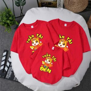 Áo T-Shirt Cotton Phong Cách Thường Ngày In Hình Thiên Tài Đế Đến Tết 2025