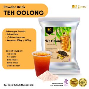 Bubuk Minuman Regular Rasa Oolong Tea Powder Drink Oolong Tea