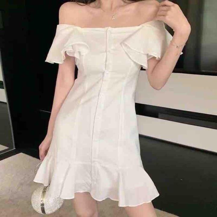 ☘️Đầm trắng tay cánh tiên☘️