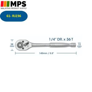 Remax 1/2" 3/8" 1/4" Heavy Duty Ratchet Handle Steel Socket Wrench 24T Quick Release Chrome Vanadium (MADE IN TAIWAN)