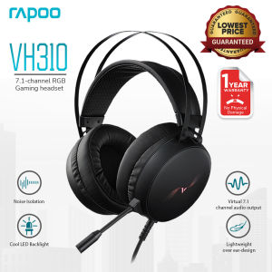 Rapoo VH310 Gaming Headset 7.1 Virtual Surround Channel RGB Gaming Headphone ENC Noise Reduction Microphone 50MM