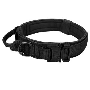 SDFSF Adjustable Camouflage Padded Large Dog Collar Nylon with Buckle Military Dog Collar Dog Supplies Pet Accessories Tactical Dog Collar