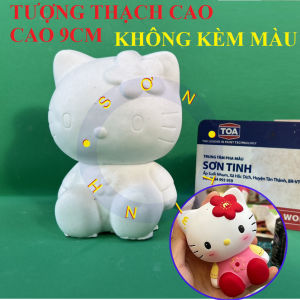 Tượng tô màu Cô gái cầm kẹo mút C107 tô tượng thạch cao (Không kèm màu) trồng sen đá xương rồng
