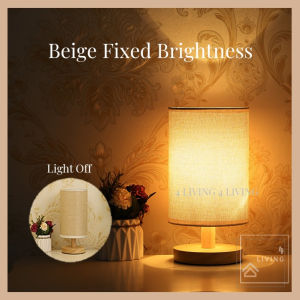 ⭐Ready Stock⭐ Remote Control LED Bedside Table Lamp Minimalist Decor Night Light Dimmable Bed Lamp For Bedroom Home Decor