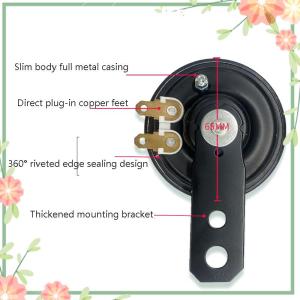 Green sea Universal Motorcycle Horn Speakers Electric Horn Kit 12V 1.5A 105db Waterproof Horn Speakers For Auto Vehicle Truck Car SUV