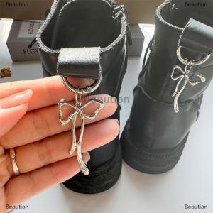 [COD] Beaution 2pcs Retro Metal Silver Bow Pendant Boots Shoes Buckles Decoration Martin Boots Shoe Accessories Metal Pendant Jewelry