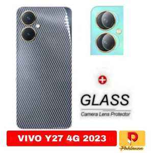 PROMO PAKET 2 INC 1 Garskin VIVO Y27 4G 2023 / VIVO Y27 4G 2023 / VIVO Y27 5G 2023 / VIVO Y16 2022 Anti Gores Bagian belakang