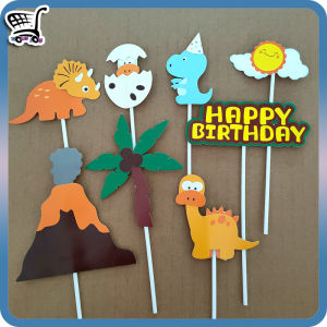 Dinosaur Cake Decoration Cake Topper Birthday Topper Decoration Jurassic World Dino 恐龙蛋糕装饰