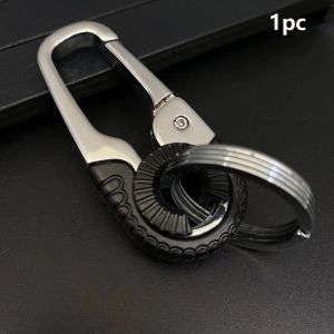 NEXTYOO 1/2pcs Zinc Alloy Car Key Buckle 3 Colors 2.26.2cm Key Ring High Quality Climbing Keyfob for Men Gift