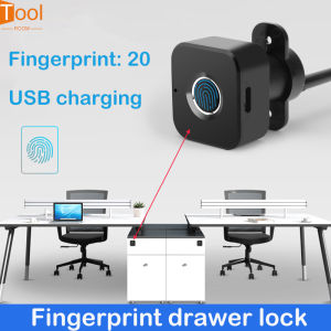 Drawer Fingerprint Lock Triple Cabinet Intelligent Lock Office Desk File Cabinet Safe Drawer Fingerprint Cabinet Lock