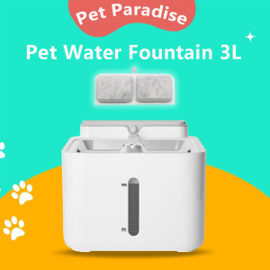 Cat Water Fountain Wireles 3L 5200mah Pet Water Dispenser With Stainless Bowl For Dog And Cat