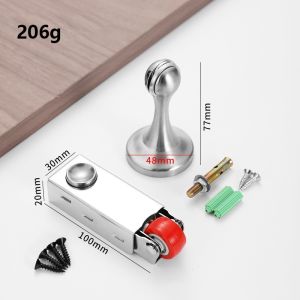 Door Stopper Anti Sag Sag Pulley Roller Set Black/Silver For household door sag support wheels