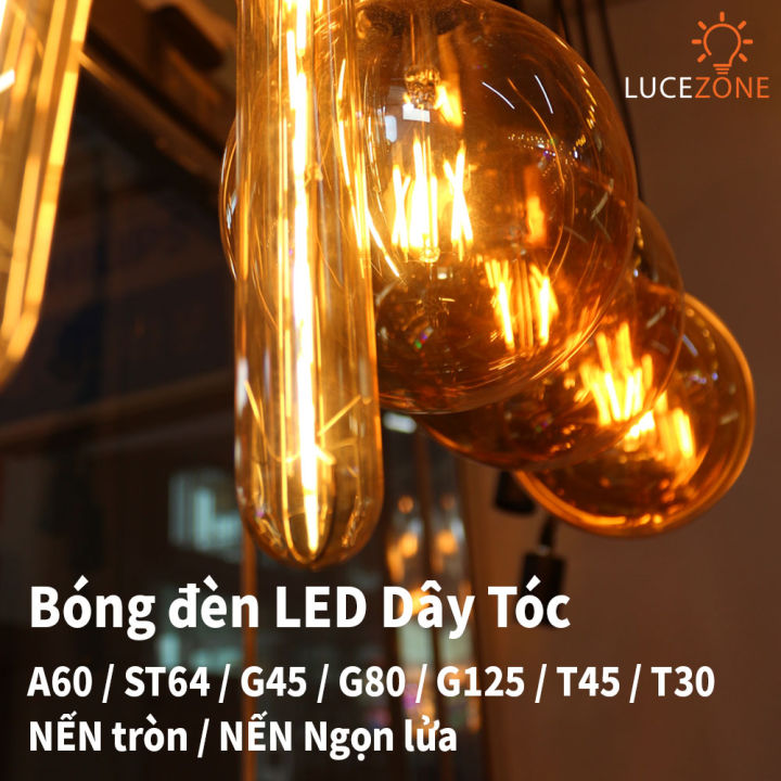 Bóng đèn LED Edison Dây Tóc A60/ST64/G45/G80/G95/G125/T30/T45/NẾN 3.5W ...