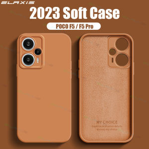 ELAXIS Soft Case for Xiaomi POCO F5 / F5 Pro 5G New Original Phone Case Liquid Silicone Design Casing Shockproof Camera Lens Protector Back Cover