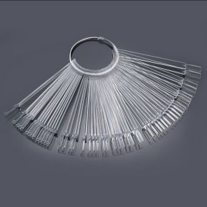 Kuku Palsu Kipas Ring Display Warna Kutek Cat Kuku Nail Art [Isi 50 Pcs]