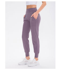 Fitness Pants for Women Yoga Joggers Pants Pocket Sports Running Workout Casual Fashion Gym Loose Pants Sukan Seluar Panjang