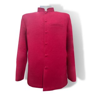 เสื้อสูท ผู้ชาย ผ้าไทย ผ้าไหมไททานิค อัดกาว มีแผ่นฟองน้ำรองไหล่ แขนยาว