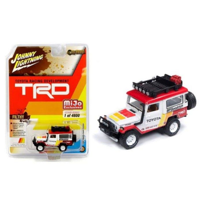 Johnny Lightning Toyota Land Cruiser FJ40 1980 Con Rimorchio - Scala 1:64 - Edizione Limitata - Foto 5