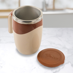 Gelas Aduk Otomatis Cangkir Mug Kopi Teh Susu Automatic Self Stirring 400 ML