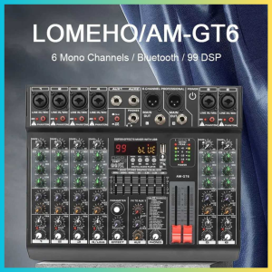 TERLARIS PENGIRIMAN CEPAT COD LOMEHO Mixer Audio Professional DSP 99 Effects Bluetooth USB 6 Channel/MIXER AUDIO ashley mini 6 chanel murah cuci gudang bagus canggih multifungsi serbaguna/alat mixer audio