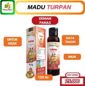 Madu TURPAN Biosfera Kids Obat Penurun Panas Anak Membantu Meredakan Demam