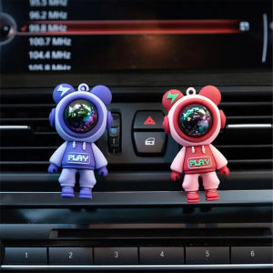 Kebidumei Car Decoration Ornaments Anime Cute Bear Action Figure Auto Center Console Ornaments For Car Accessories