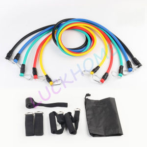 11 PCS / Set Tali Pembantu Fitness Gym Power Resistance Bands Tali Tarik Karet Gym Yoga Loop Stretching Pull Rope Loopband