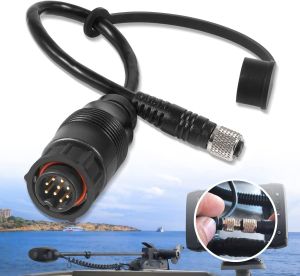 1852076 MKR-US2-16 Adapter Cable Replace for Lowrance 9-Pin TotalScan Adapter Cable Fish Finder Adapter Cable (Fit for Elite Ti2 & HDS)