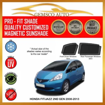 Honda Fit/Jazz 2nd Gen GE6 2008 - 2013 ( 4 pcs) Car Magnetic Sunshade