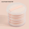 Loose Powder Compact Container with Velvet Powder puff Mirror and Elasticated Net Sifter, Empty Reusable Powder box, 5g Portable DIY Makeup Powder case. 
