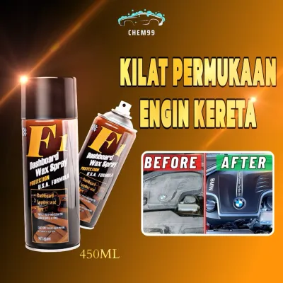 F1 Engine Kilat Spray 450ML High Quality Aerosol Engine Spray Engine Shining Plastic Coating Killat Inner Motor