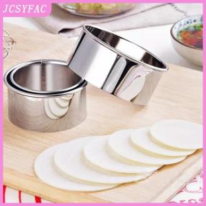 JCSYFAC  3 size Stainless Steel Round Dumplings Wrappers Molds Cutter Maker Tools Cookie