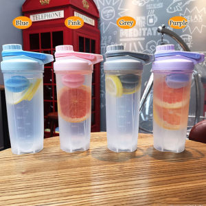 BPA Free Plastic Gym Shaker Bottle with Free Shaker Mixing Ball 700ml Shake-420