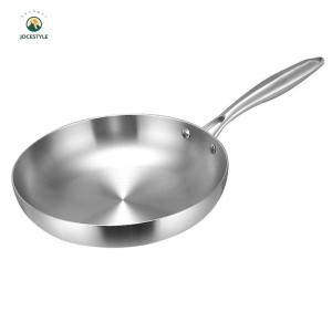 LovSpor❤ Stainless Steel Nonstick Frying Pan Open Skillet for Induction Cookers and Everyday Use
