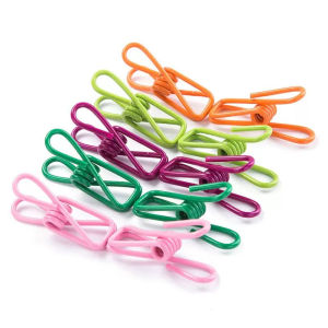 5/20PCS Multifunctional Color Clips Clothes Pins Steel Clip Kitchen Food Snack Bag Sealing Pins Home Laundry Clothesline Storage