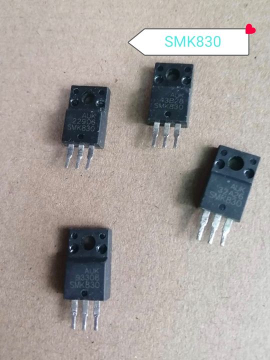 SMK830/SMK830 SMK830F TO220F STK830 STK830F TO-220F 4.5A 500V MOSFET=ถอดแท้