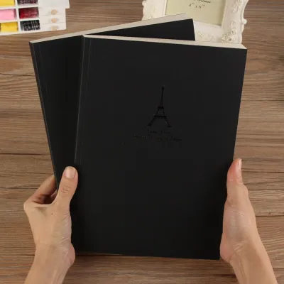 16K Large Sketch Book Thicken Blank Inner Page Plain Writing Book Art Painting Book White Paper Graffiti Book 280 Pages