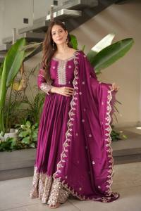 [PRE-ORDER] Ready Made Heavy Noha Crush Silk Anarkali Gown (10-15days delivery)