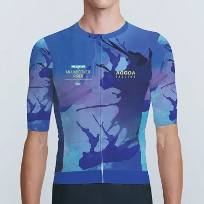 AOGDA สายรัดเสื้อเจอร์ซีย์นักปั่นสำหรับผู้ชายเสื้อคลุมปั่นจักรยานเสื้อเจอร์ซี่สำหรับแข่งเสื้อเจอร์ซีย์นักปั่นแข่งขันฤดูร้อน