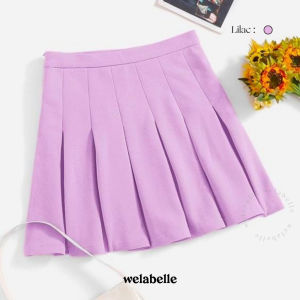 Welabelle Amy Tennis Skirt Flare Highwaist / Rok Mini Lipit (B15)