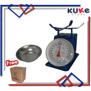 KUKE Timbangan Duduk Jarum Analog Buah/Sembako/Daging/Tepung Body Besi