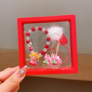 Christmas Hairpin Hair Tie BB Clip Hairband Christmas Tree Kindergarten Small Gift 圣诞节系列服饰套装儿童可爱圣诞树老人发夹发圈BB夹手连宝宝配饰 M053