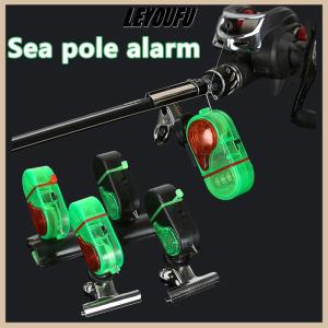 LEYOUFU 1PC Fish Bite Alarm High Sensitive Fishing Alarm Sound Bell LED Light Indicator Clip-on Fishing Rod Buzzer Fishing Accessories