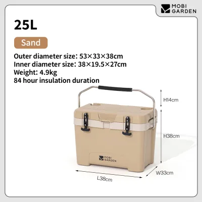 MOBI GARDEN กระติกน้ำแข็ง เก็บความเย็น 16ล./25ล./36ล./50ล./75ล. Cooler พกพาง่าย สำหรับรถยนต์ ตั้งแคมป์ ปิกนิก เก็บอาหาร