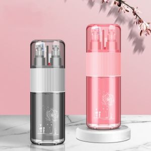 XUANYUAN ที่เก็บแชมพู ถ้วยยาสีฟันหลายฟังก์ชัน น้ำหนักเบา พลาสติก ขวดเก็บพลาสติก ทนทาน ป้องกันการรั่วซึม ถ้วยแคมป์ปิ้ง การเดินทาง