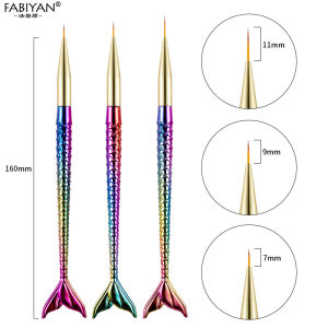 3pcs/set Nail Art Line Painting Pen 3D Tips Acrylic UV Gel Brushes Drawing Liner Glitter French Design Manicure Tool