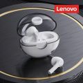 Lenovo LP80 TWS Mini Bluetooth Earphone Design Wireless Headset with Mic 3D Stereo Bass True Wireless Earbuds Transparent protective shell. 