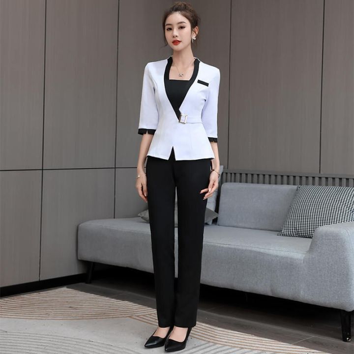 Beauty Salon Spa Hotel Receptionist Uniform For Woman Waiter Clothes ...