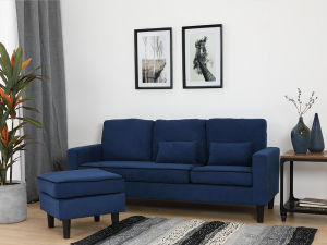 Furinboxโซฟาผ้า L-shape รุ่น LUTHER - มี 3 สีให้เลือก